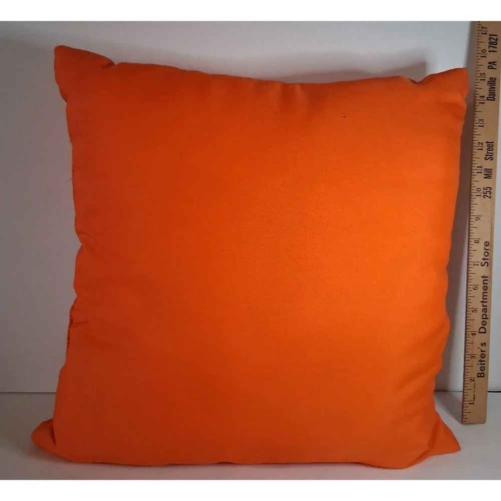 Fish Pillow 15 x 15 Orange